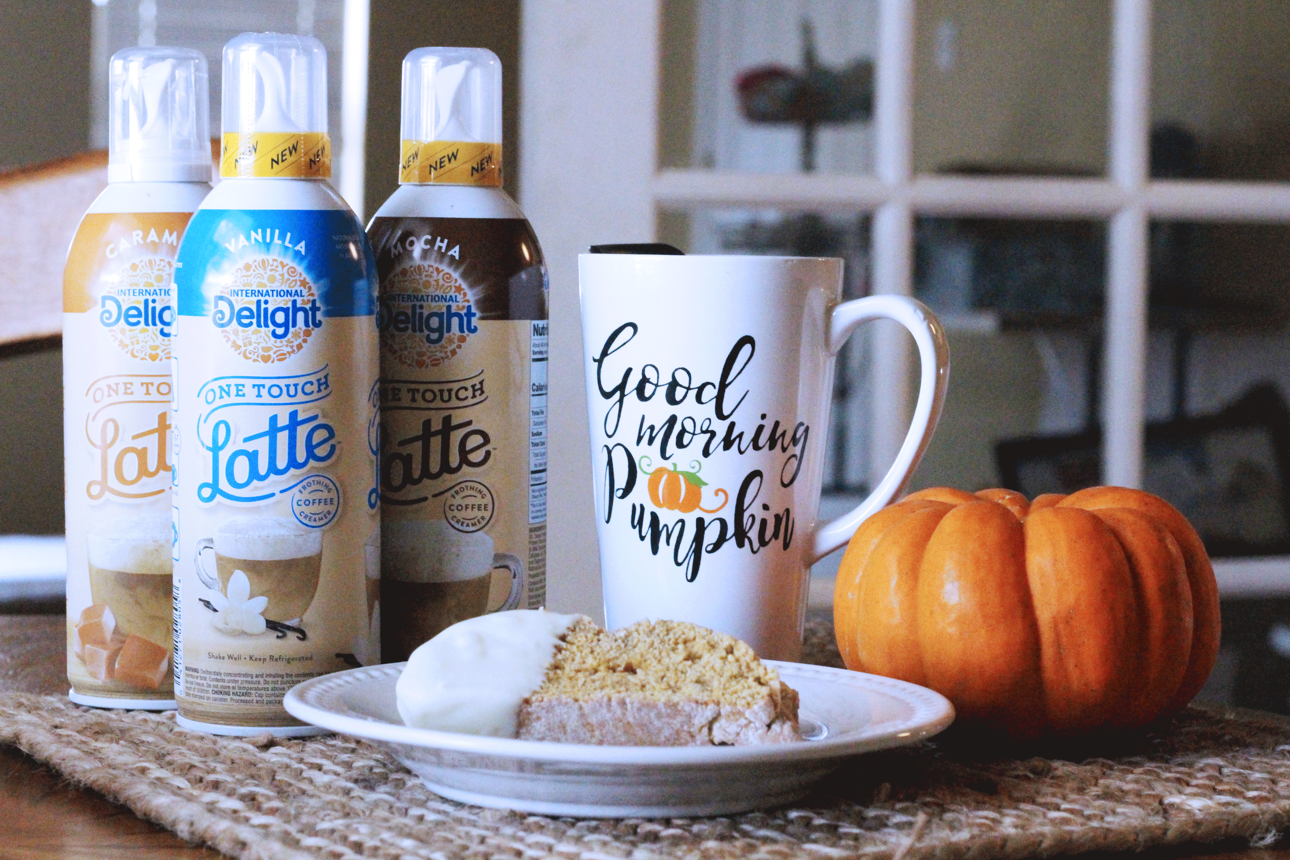 Pumpkin Spice Biscotti with International Delight One Touch Latte