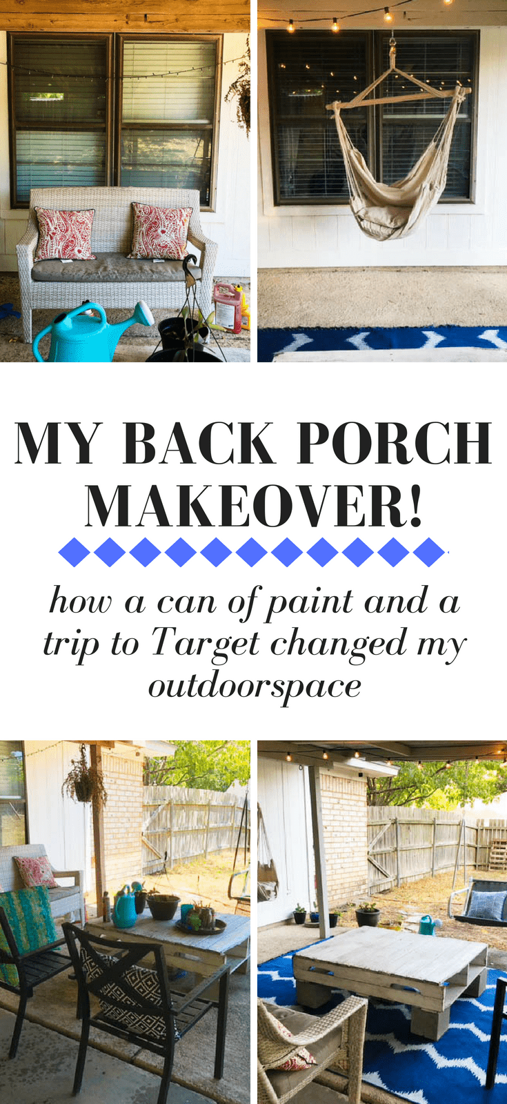 My Back Porch Transformation - with Paint and Target