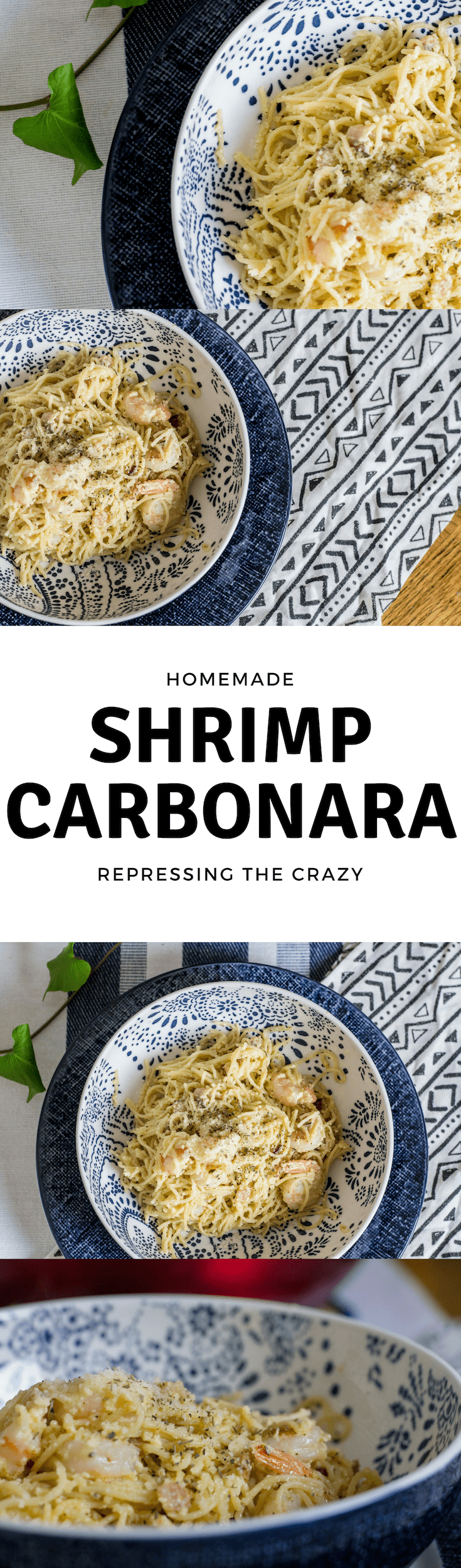 How to make shrimp carbonara at home