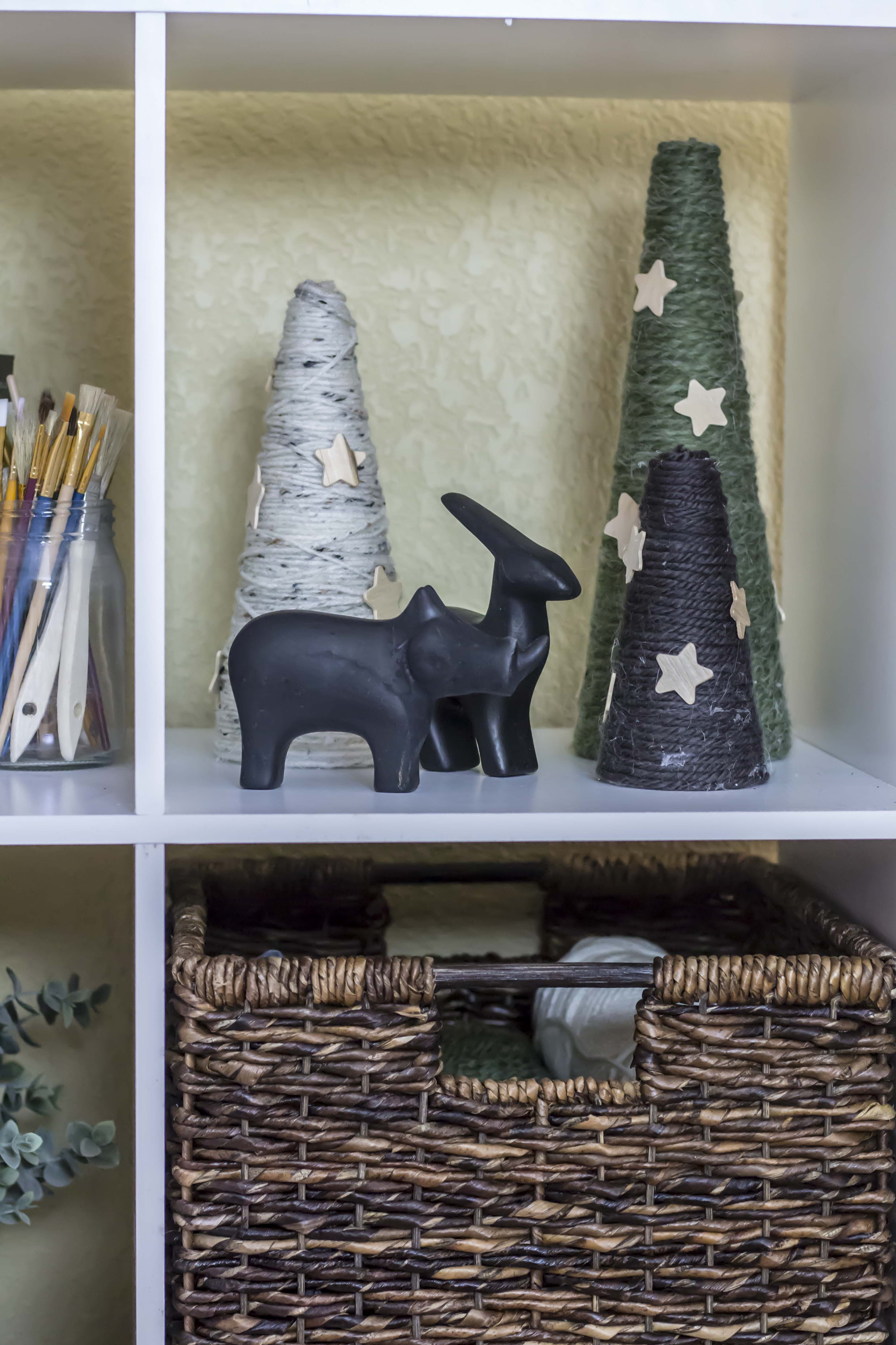 Decorate your home with these DIY Yarn Trees