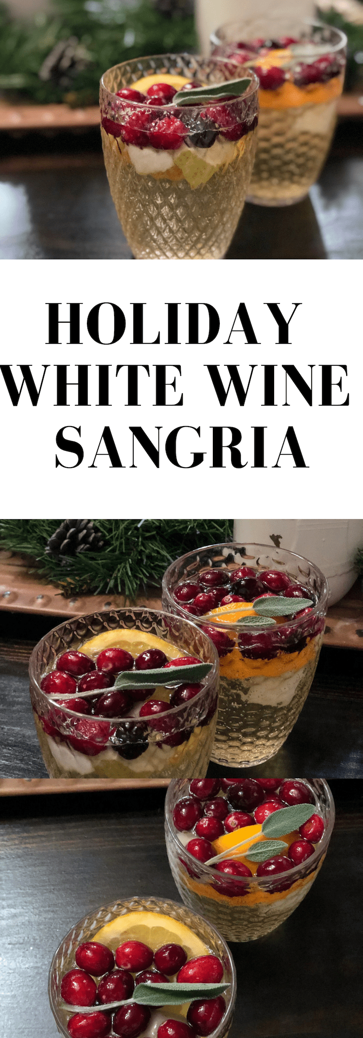 Holiday White Wine Sangria