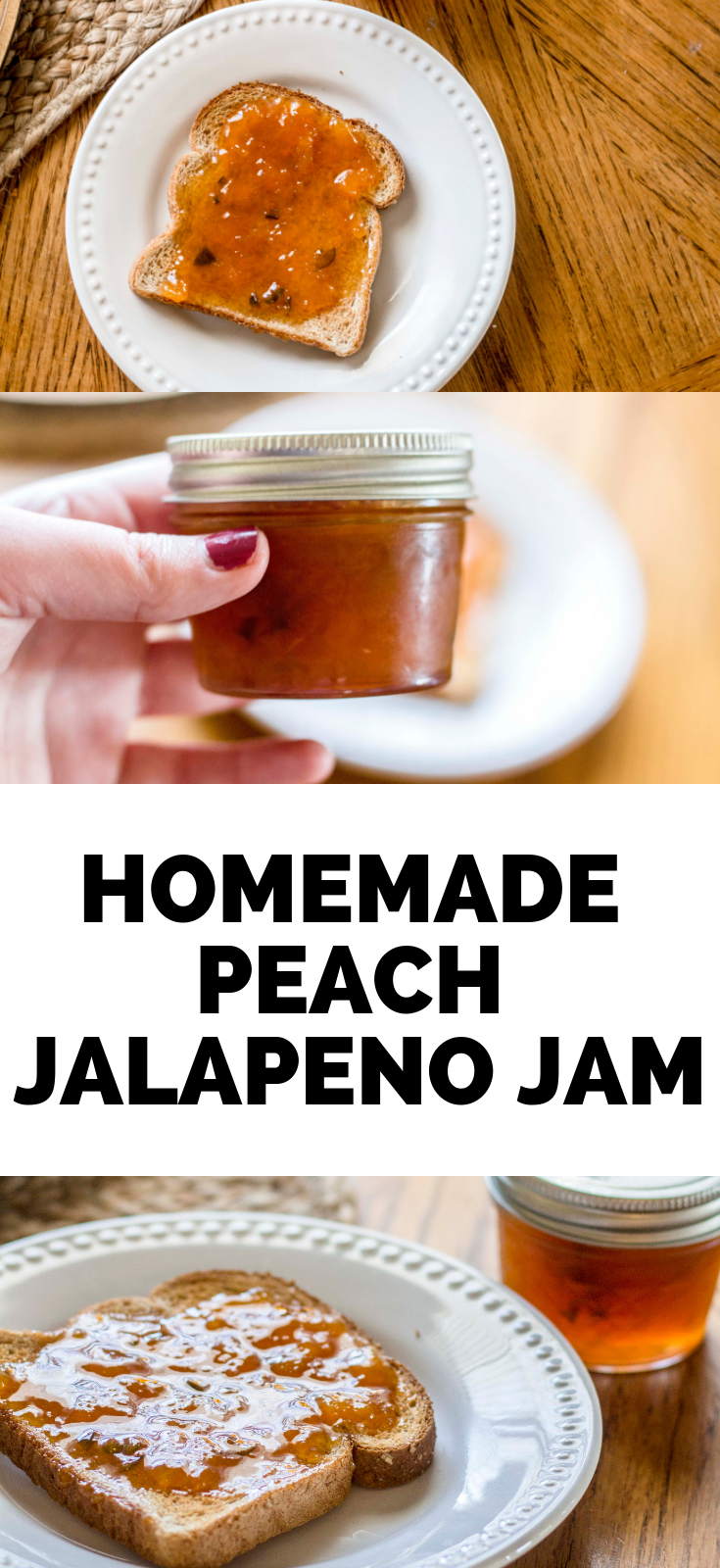 Homemade jalapeno peach jam